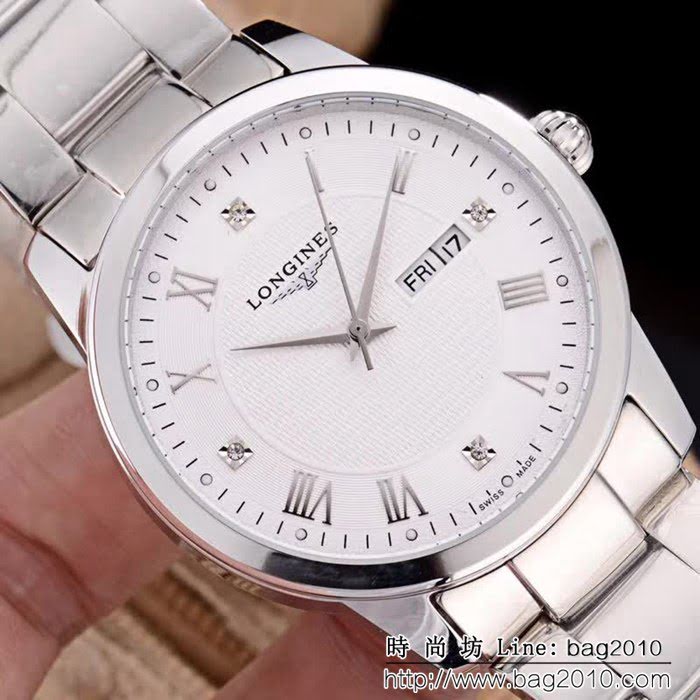 LONGINES浪琴 復古系列 經典大三針 全自動機械精品男士腕表 WSS1100